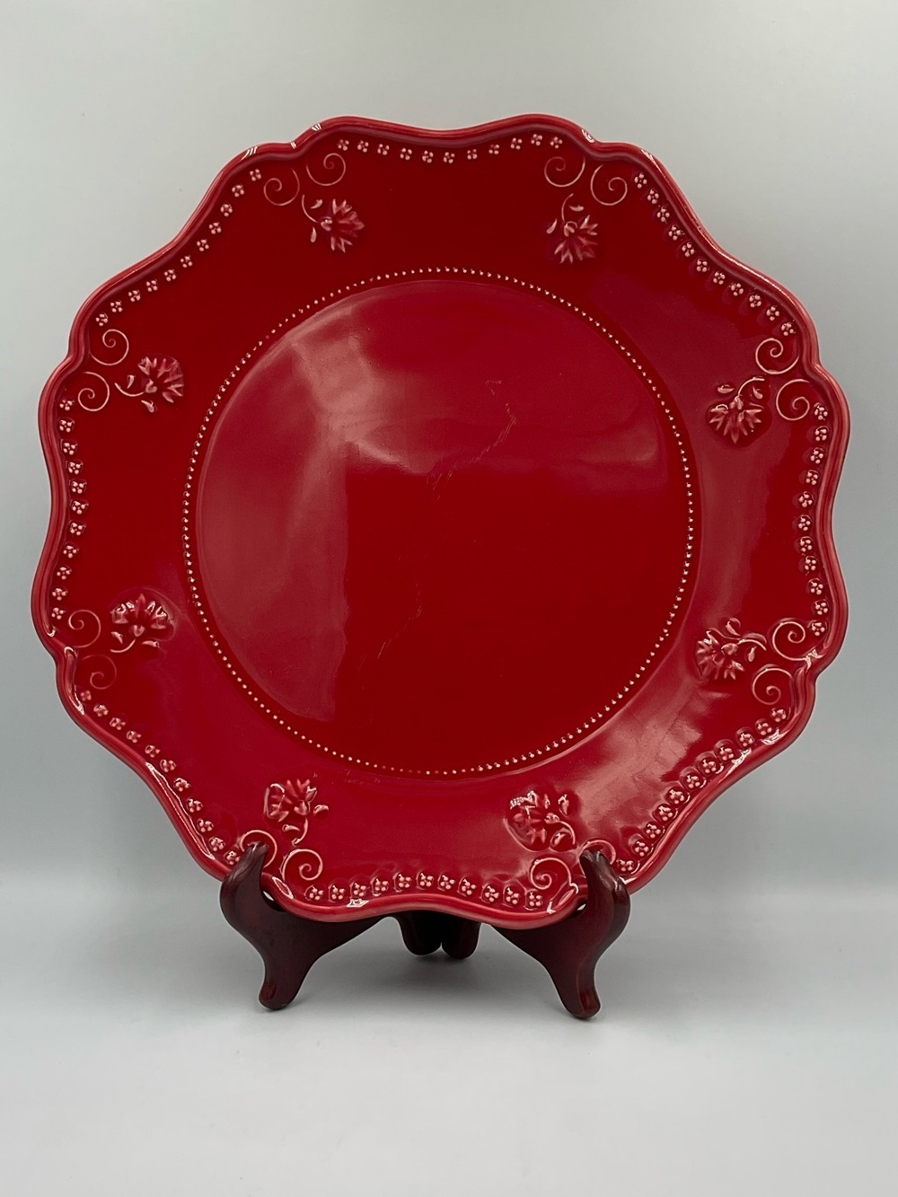 Vera Bradley My Home Sunflower Red Charger/Service Plate by Sadek